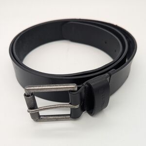 Carhartt Leather Belt Black Full Grain Buckle Adjustable Mens Size 44 WB5562-M